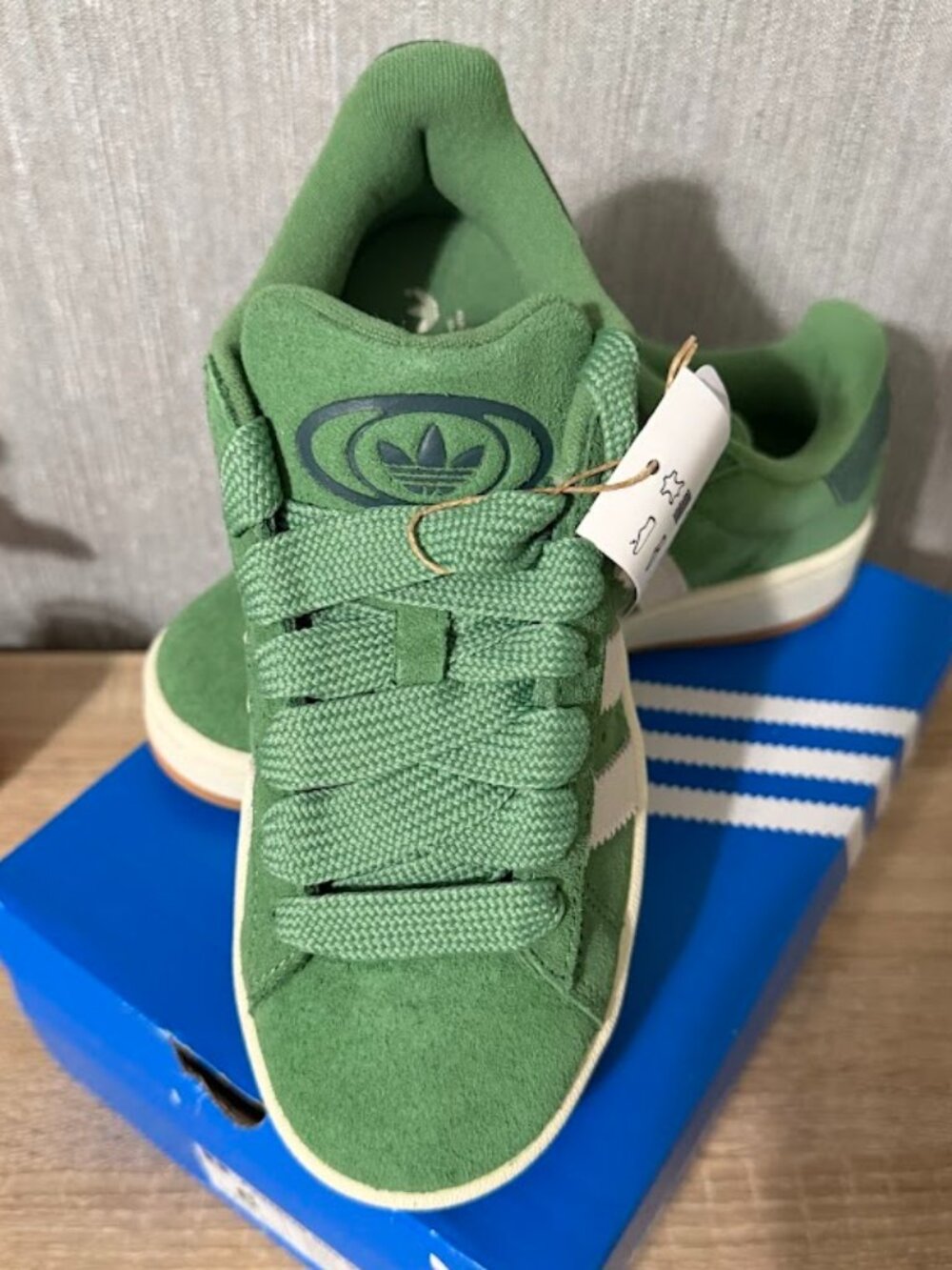 Adidas Campus 00s Green Suede Sneakers Men’s Size 6 Gum Sole Classic - Picture 3 of 8